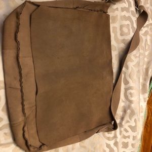 Suede satchel